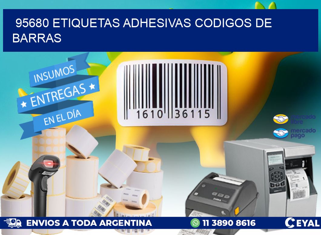 95680 ETIQUETAS ADHESIVAS CODIGOS DE BARRAS