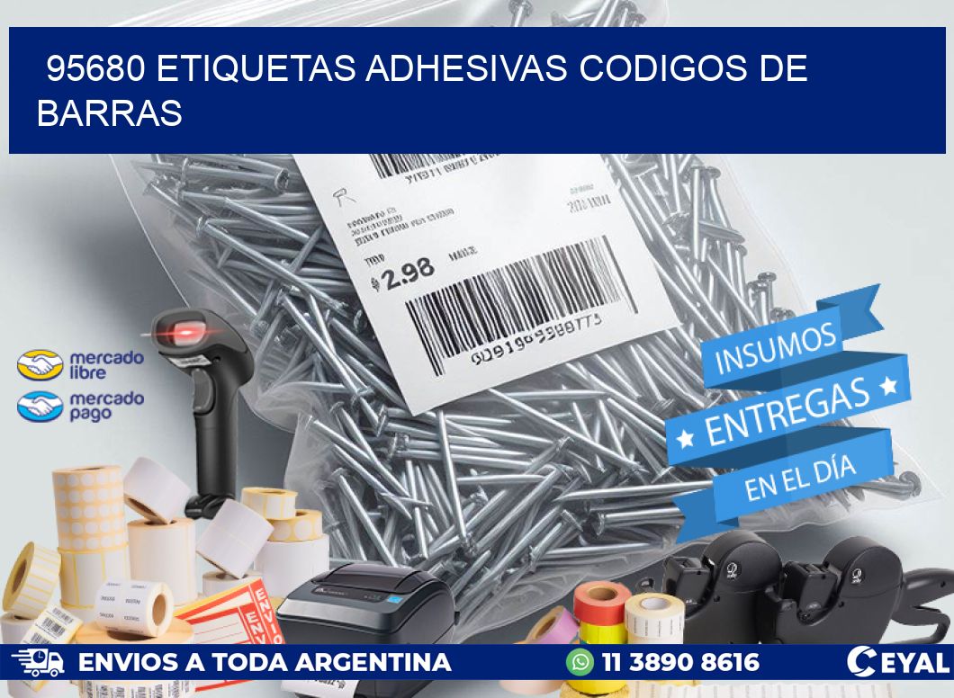 95680 ETIQUETAS ADHESIVAS CODIGOS DE BARRAS