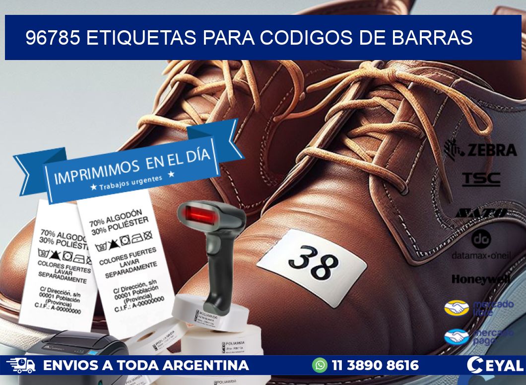 96785 ETIQUETAS PARA CODIGOS DE BARRAS