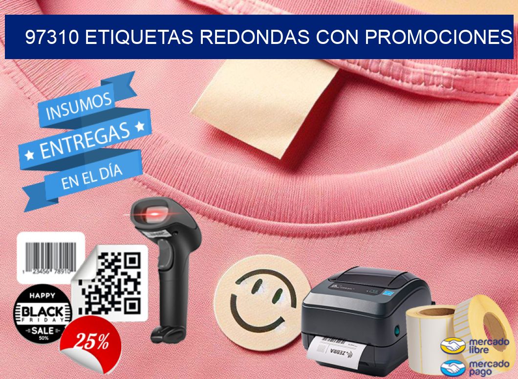 97310 ETIQUETAS REDONDAS CON PROMOCIONES