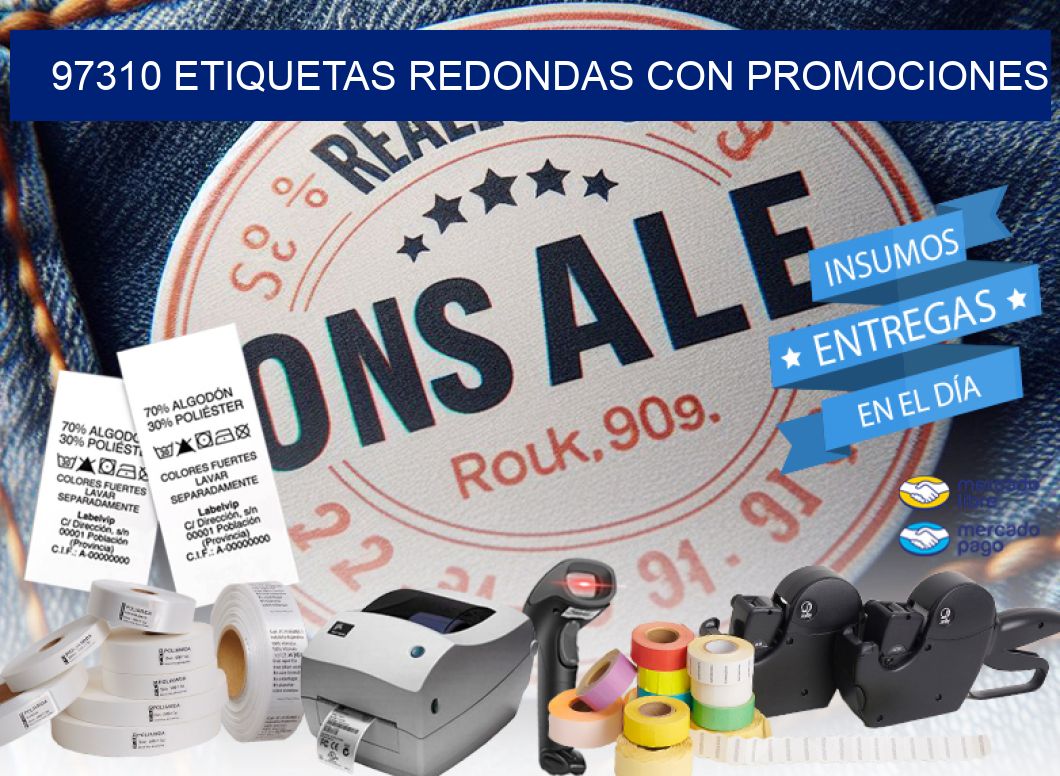 97310 ETIQUETAS REDONDAS CON PROMOCIONES