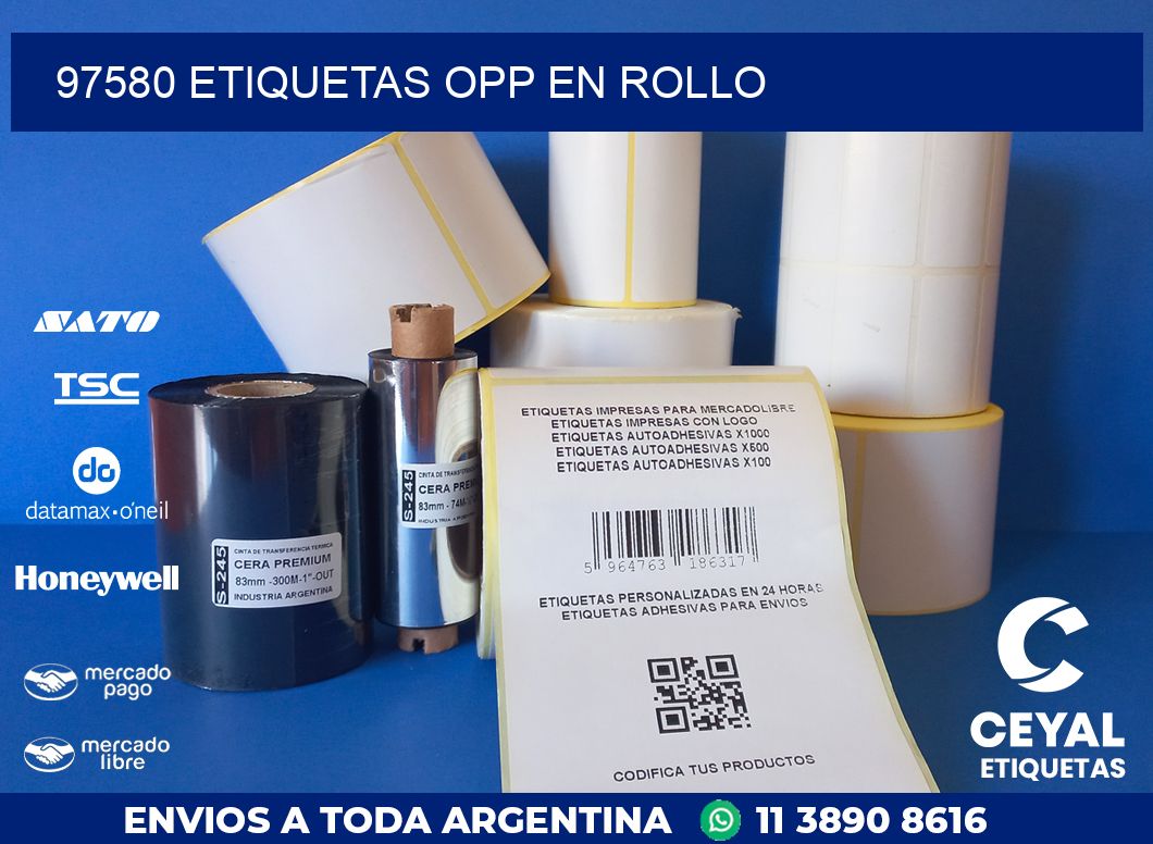 97580 ETIQUETAS OPP EN ROLLO