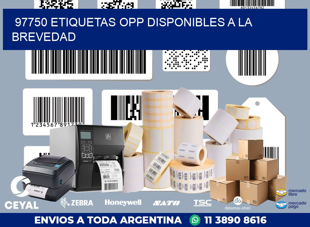 97750 ETIQUETAS OPP DISPONIBLES A LA BREVEDAD