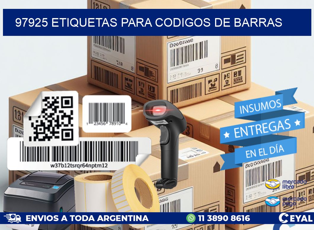 97925 ETIQUETAS PARA CODIGOS DE BARRAS