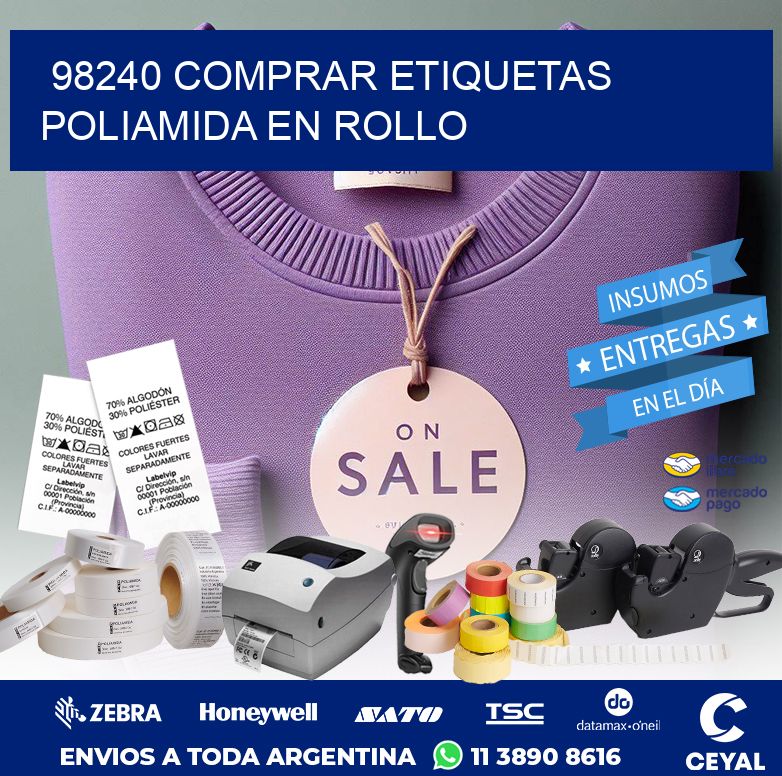 98240 COMPRAR ETIQUETAS POLIAMIDA EN ROLLO