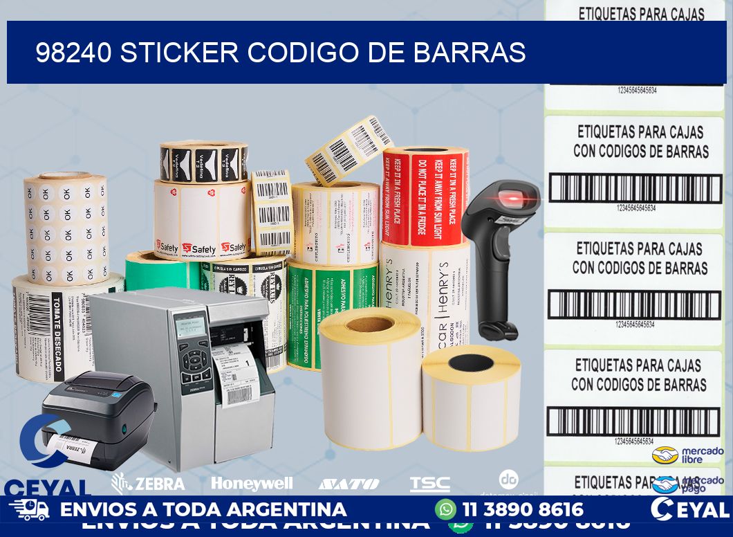 98240 STICKER CODIGO DE BARRAS