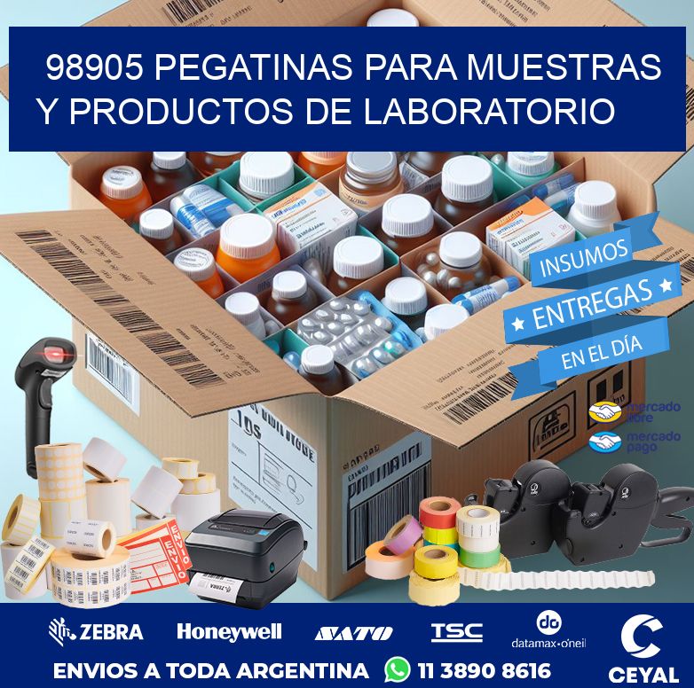 98905 PEGATINAS PARA MUESTRAS Y PRODUCTOS DE LABORATORIO