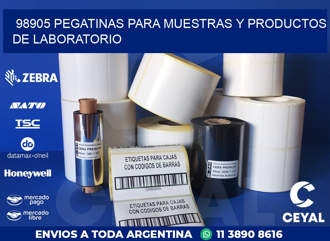 98905 PEGATINAS PARA MUESTRAS Y PRODUCTOS DE LABORATORIO