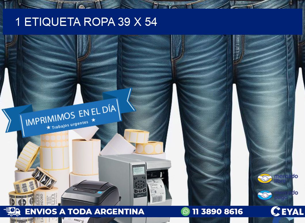 1 ETIQUETA ROPA 39 x 54