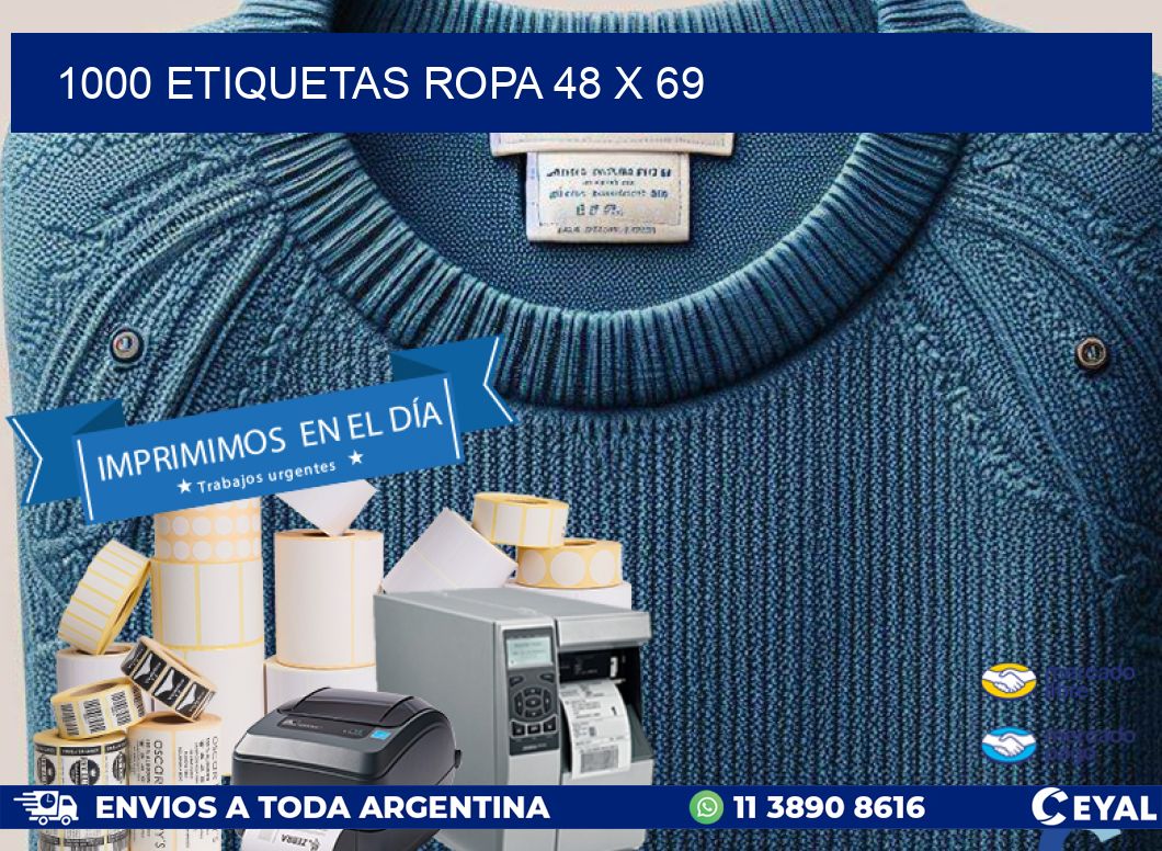 1000 ETIQUETAS ROPA 48 x 69