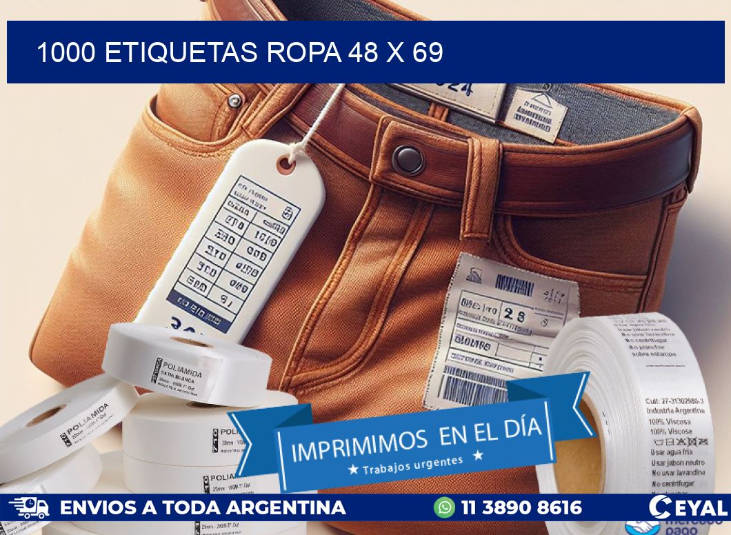 1000 ETIQUETAS ROPA 48 x 69