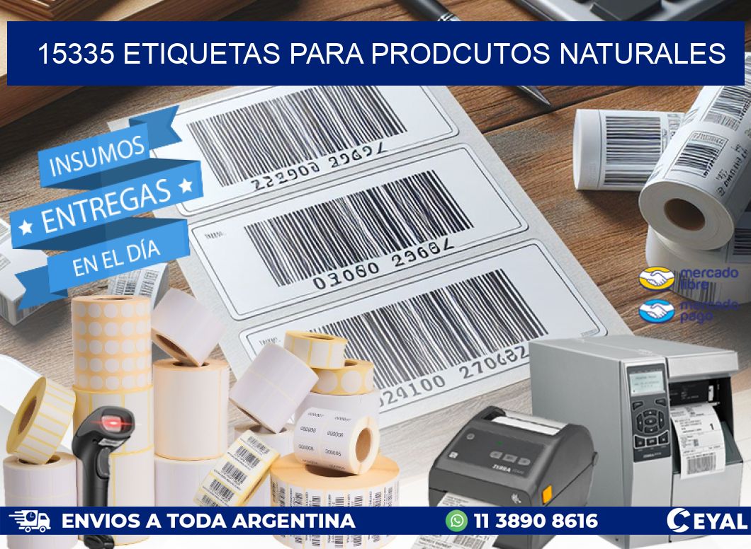 15335 ETIQUETAS PARA PRODCUTOS NATURALES