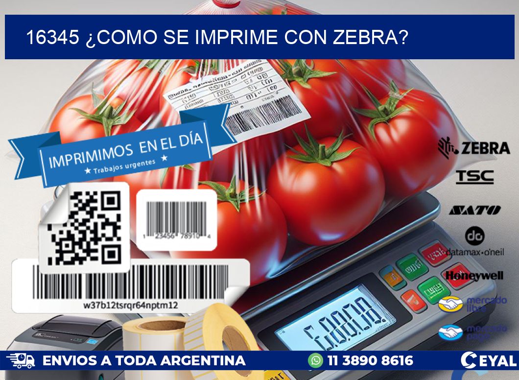 16345 ¿COMO SE IMPRIME CON ZEBRA?