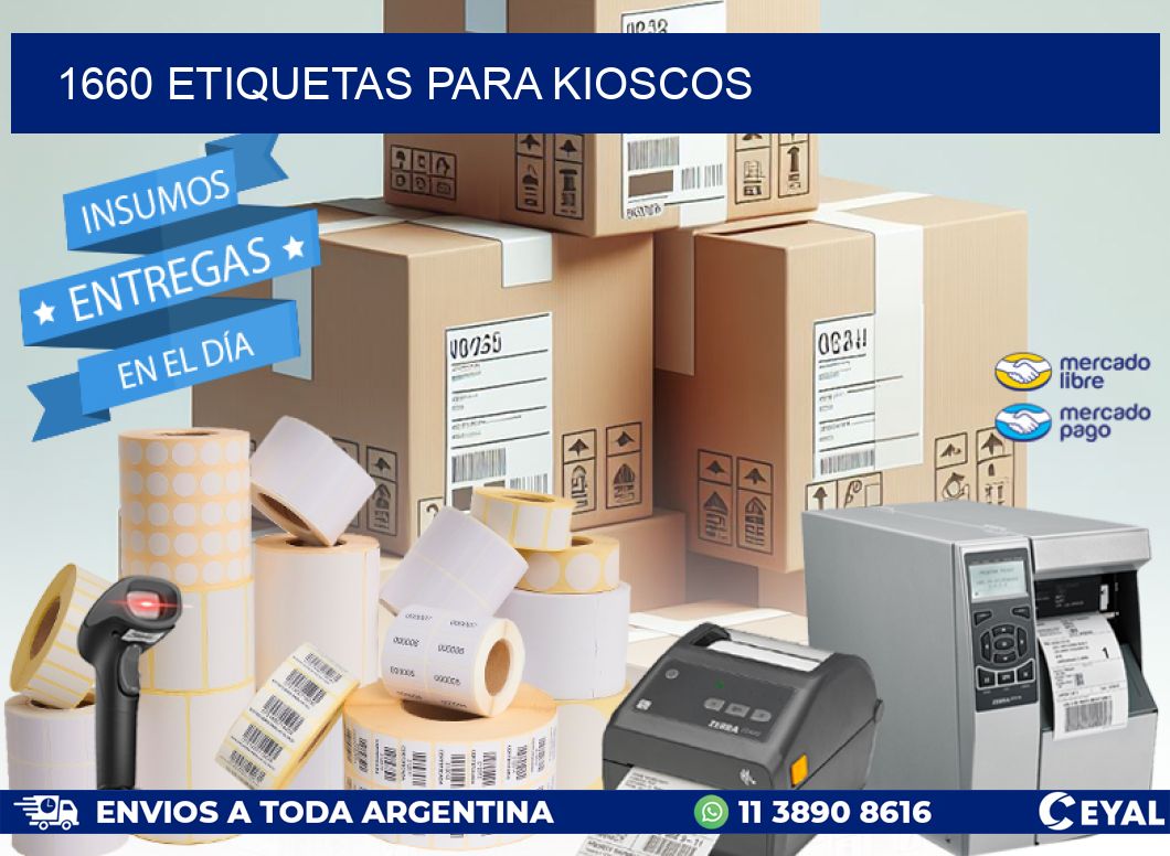 1660 ETIQUETAS PARA KIOSCOS