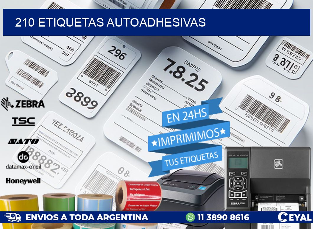 210 ETIQUETAS AUTOADHESIVAS