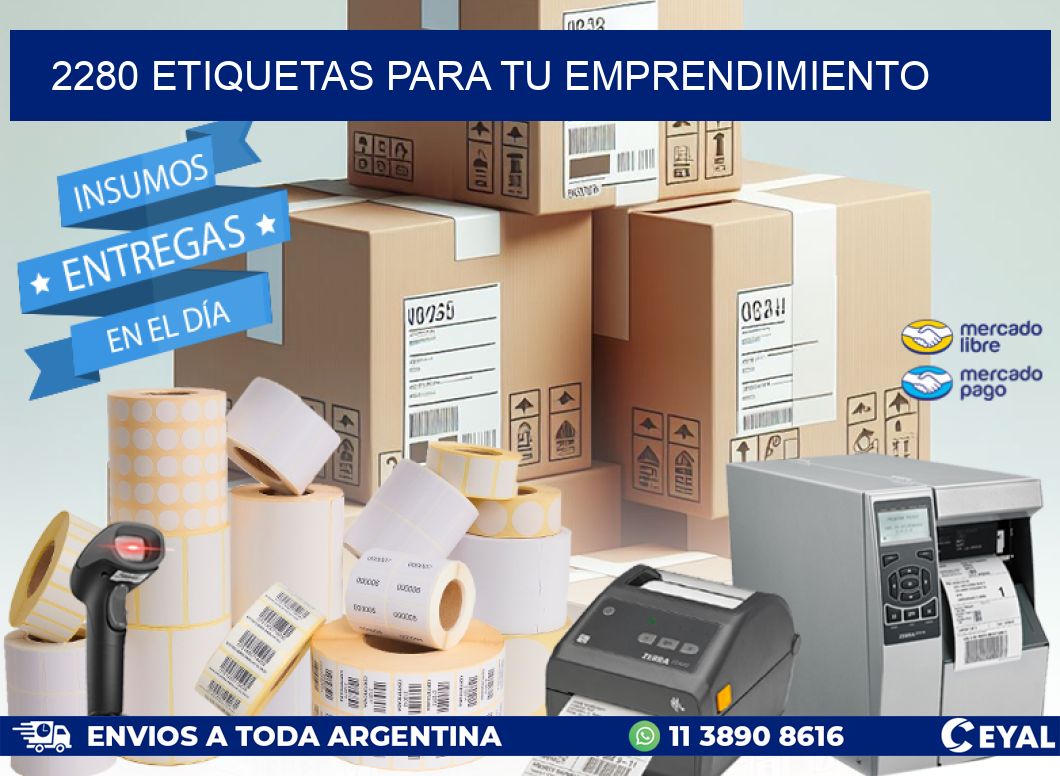 2280 ETIQUETAS PARA TU EMPRENDIMIENTO