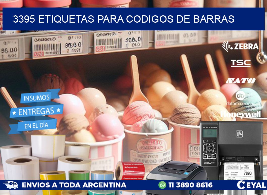 3395 ETIQUETAS PARA CODIGOS DE BARRAS