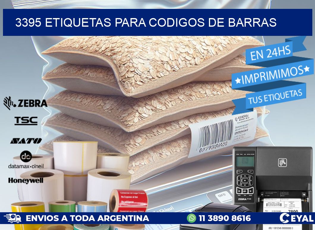 3395 ETIQUETAS PARA CODIGOS DE BARRAS