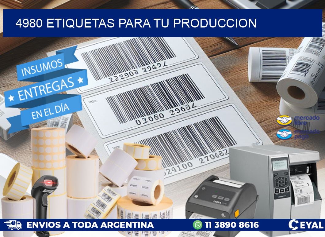 4980 ETIQUETAS PARA TU PRODUCCION