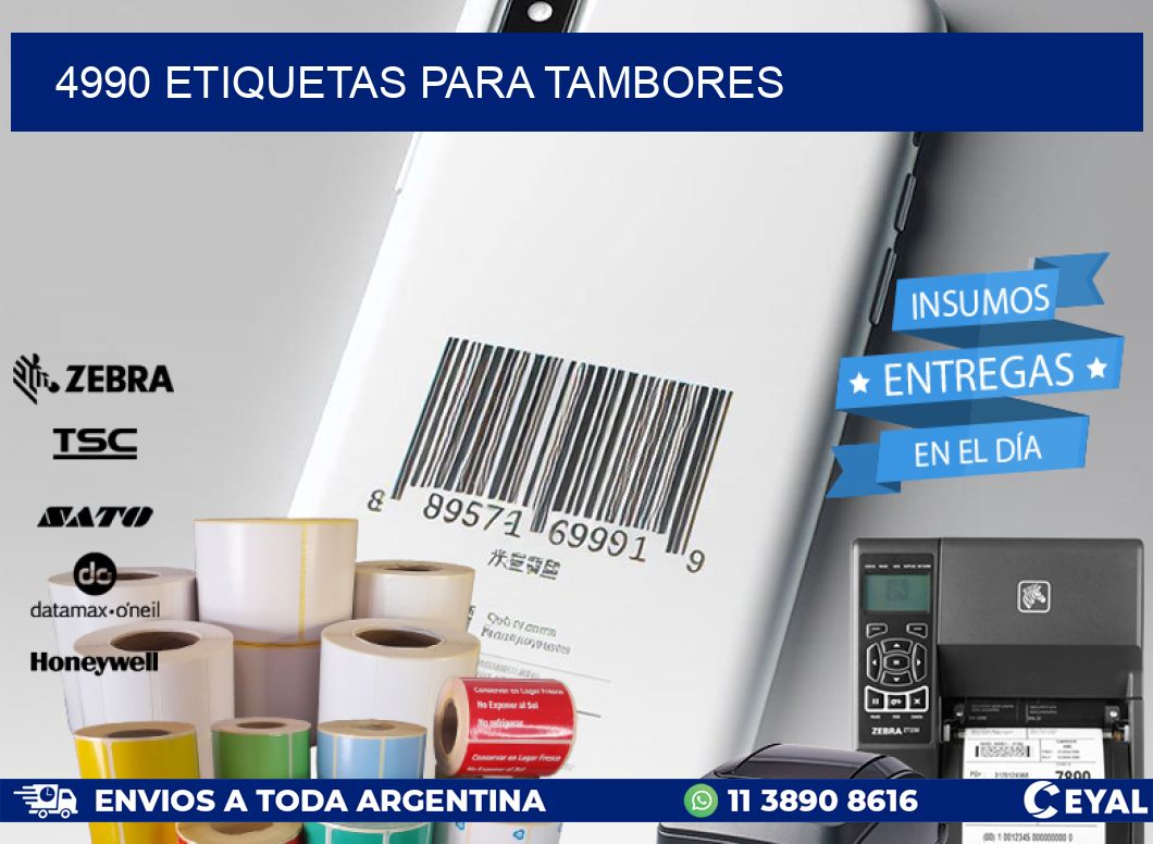 4990 ETIQUETAS PARA TAMBORES