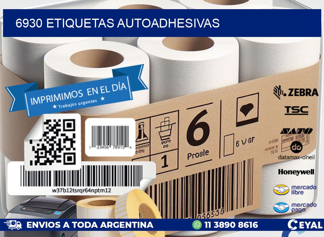 6930 ETIQUETAS AUTOADHESIVAS