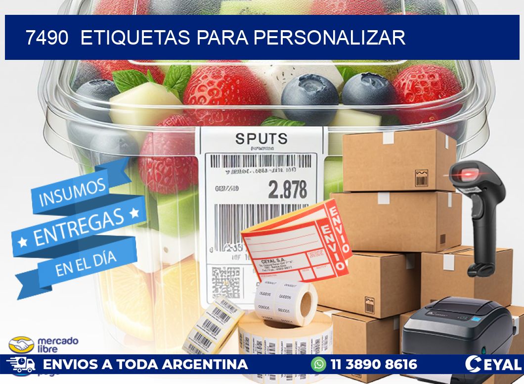 7490  ETIQUETAS PARA PERSONALIZAR