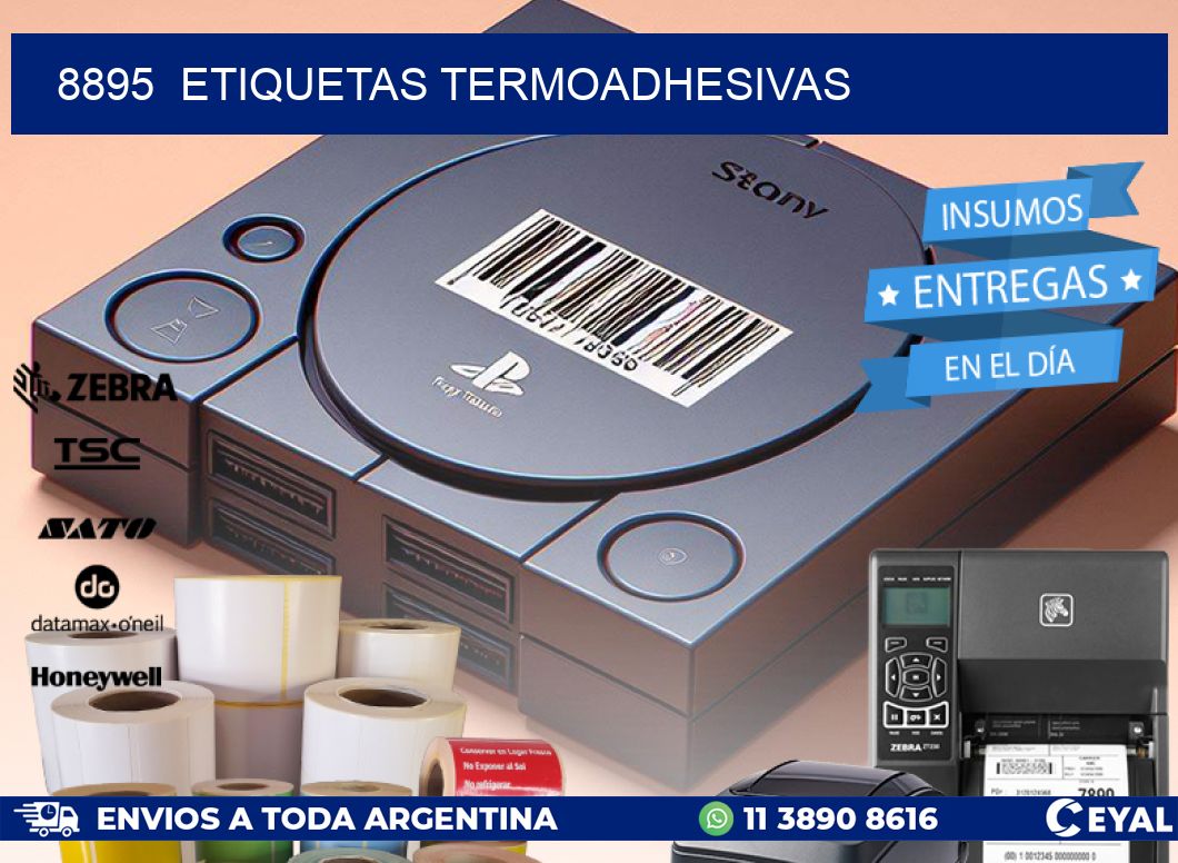 8895  ETIQUETAS TERMOADHESIVAS