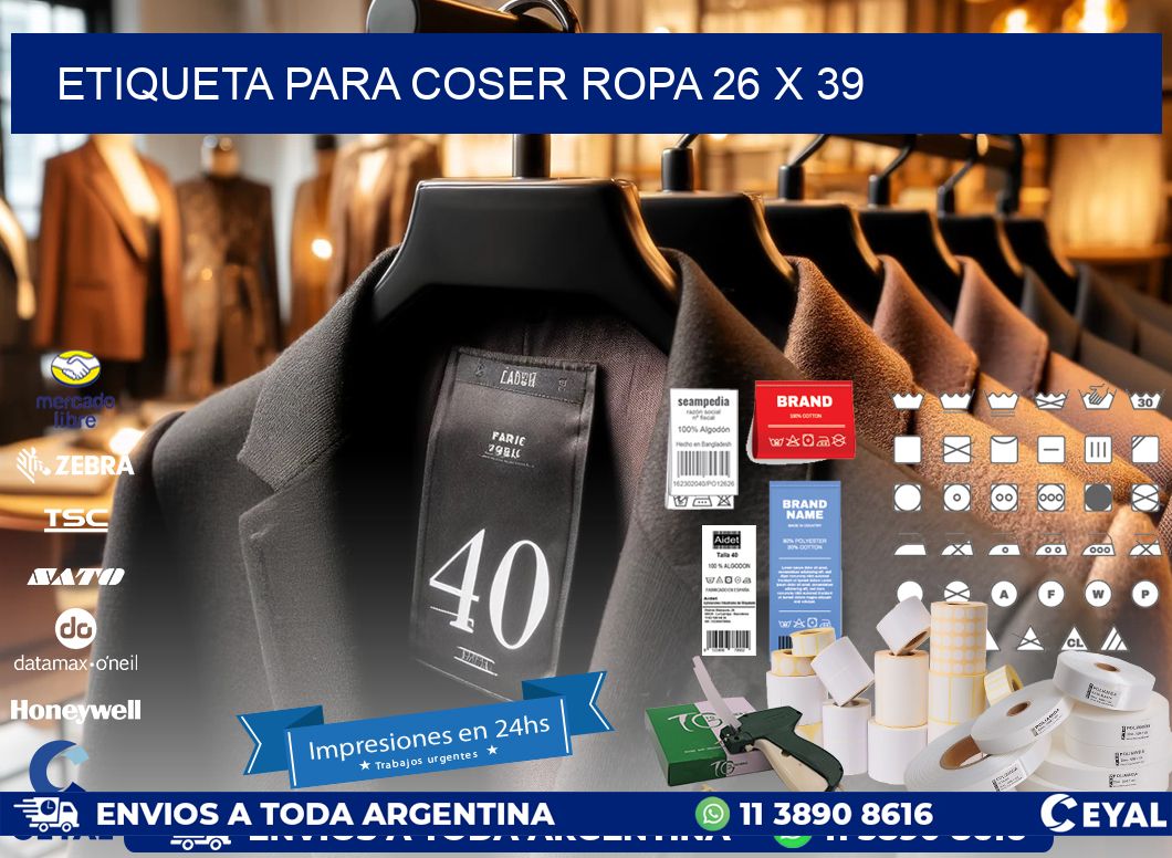 ETIQUETA PARA COSER ROPA 26 x 39