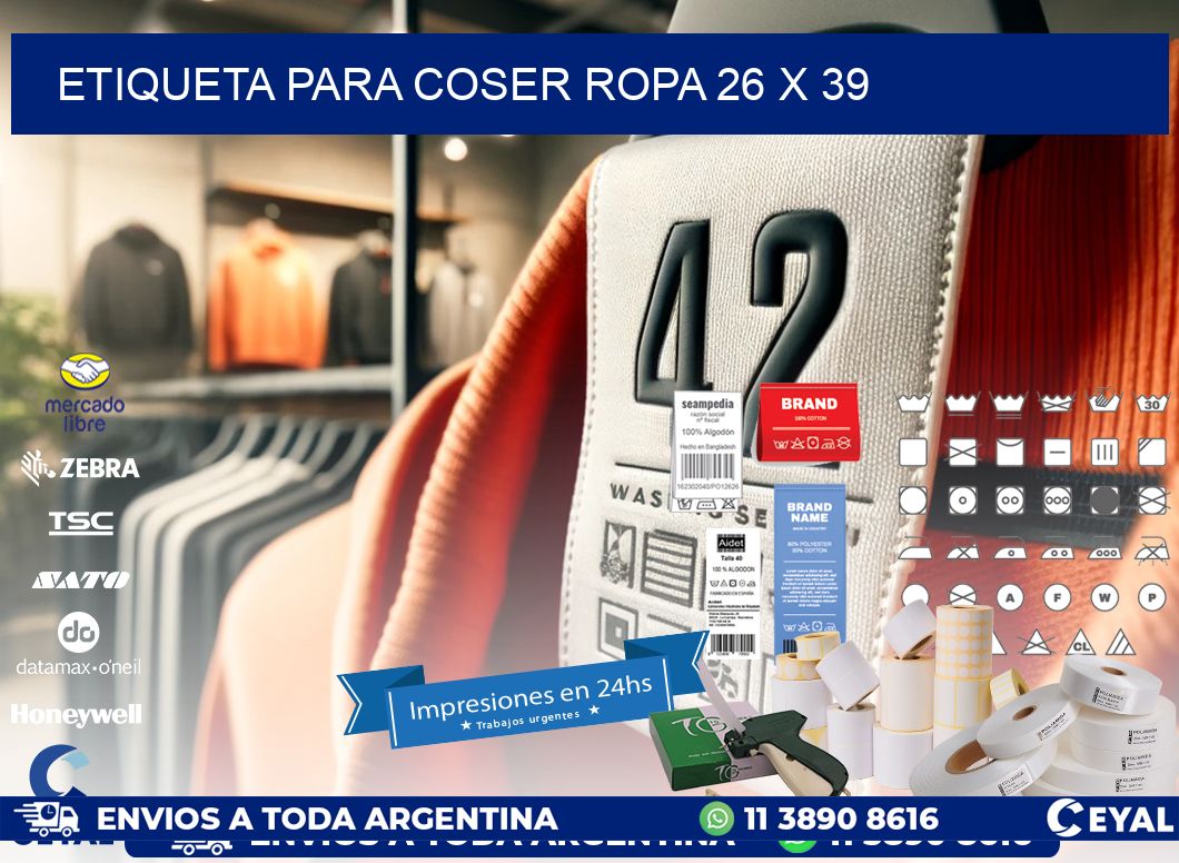 ETIQUETA PARA COSER ROPA 26 x 39