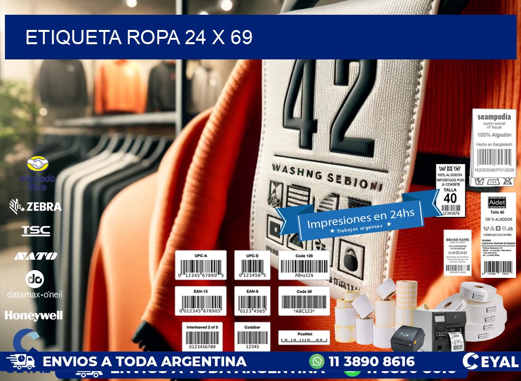 ETIQUETA ROPA 24 x 69