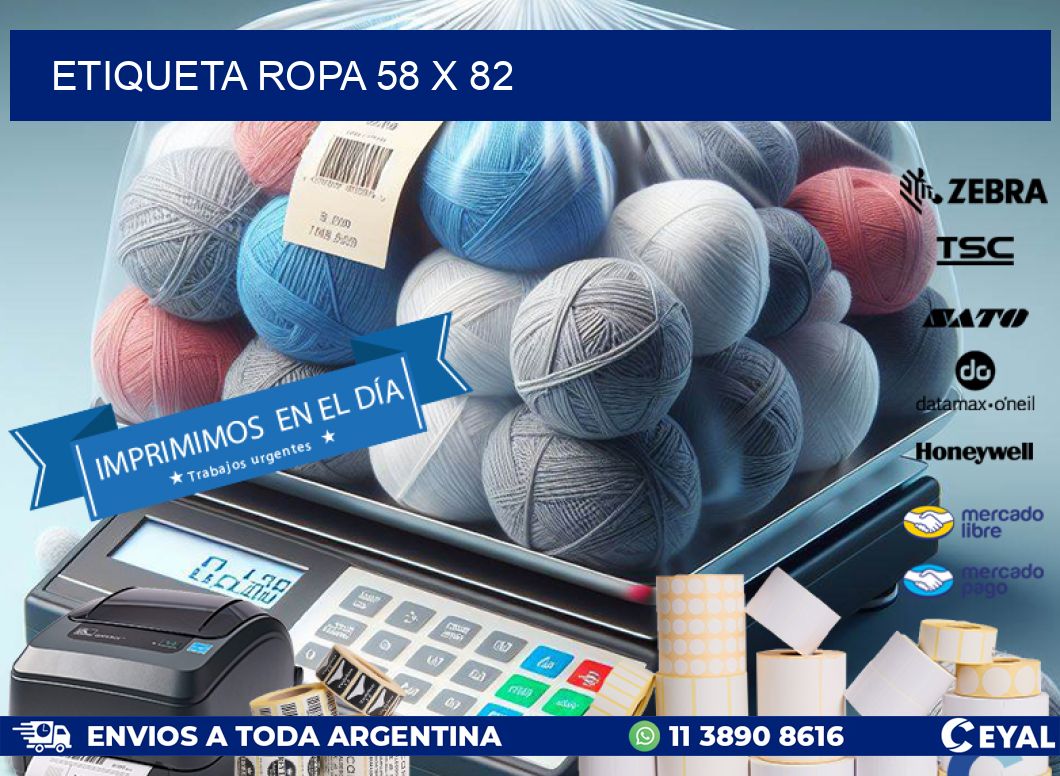 ETIQUETA ROPA 58 x 82