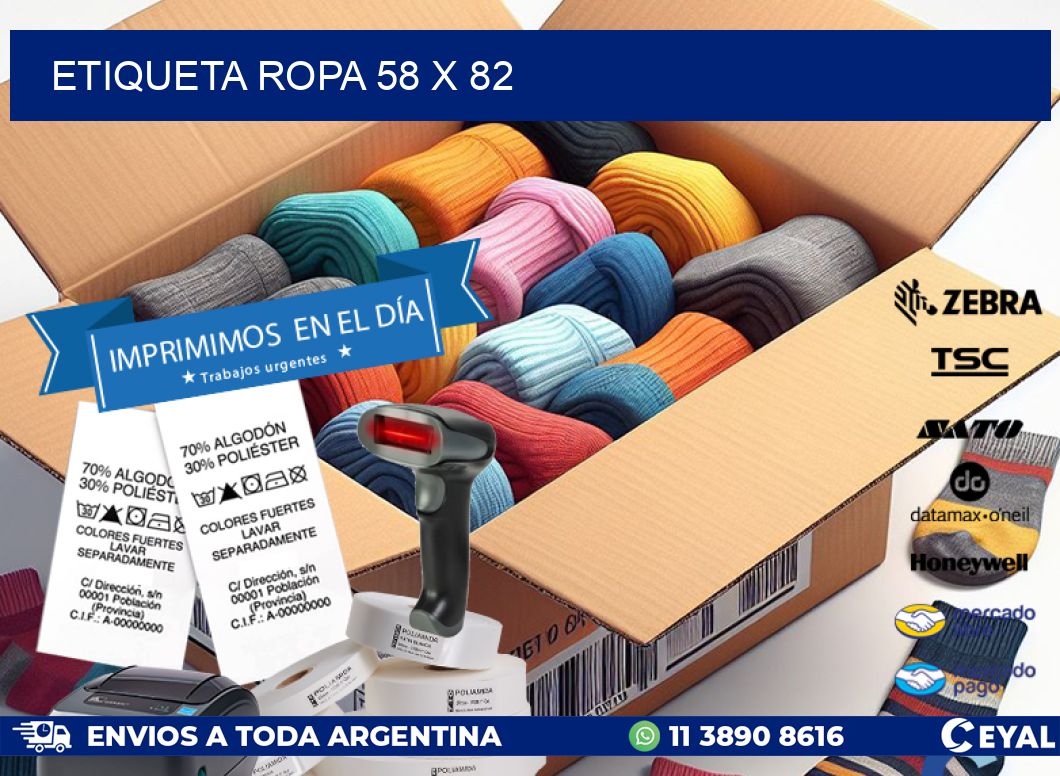 ETIQUETA ROPA 58 x 82