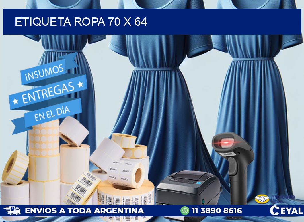 ETIQUETA ROPA 70 x 64