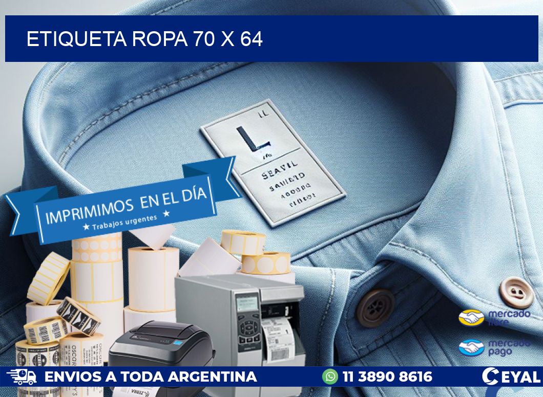 ETIQUETA ROPA 70 x 64