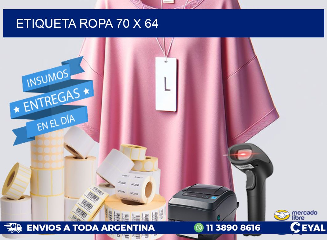 ETIQUETA ROPA 70 x 64