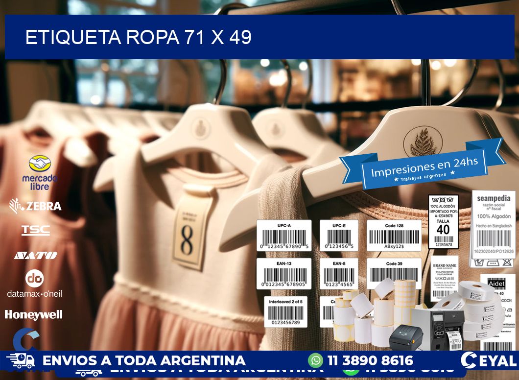 ETIQUETA ROPA 71 x 49