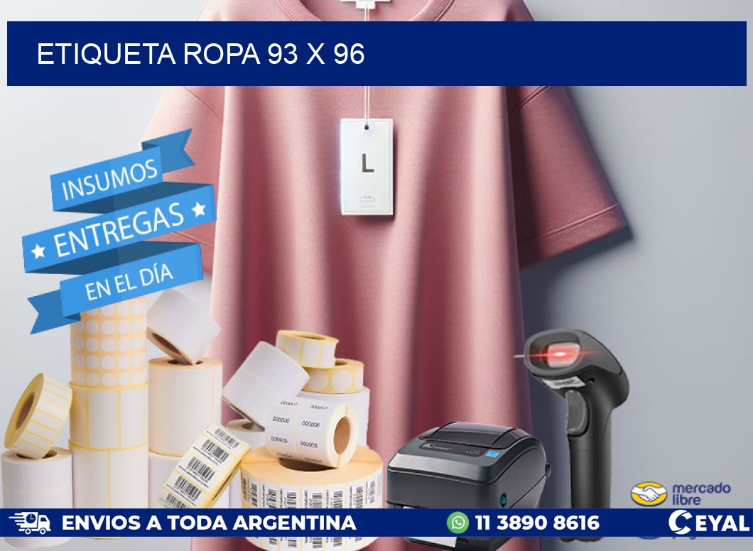 ETIQUETA ROPA 93 x 96