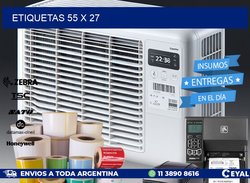 ETIQUETAS 55 x 27