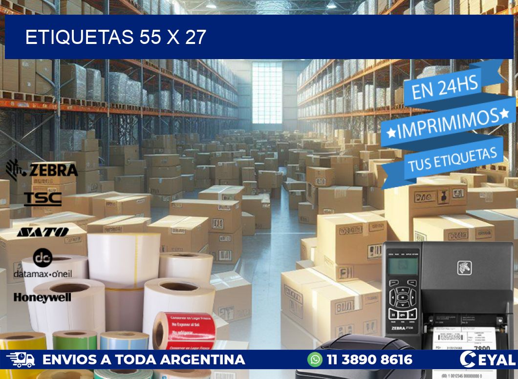 ETIQUETAS 55 x 27