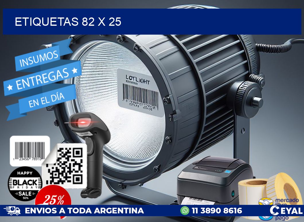 ETIQUETAS 82 x 25