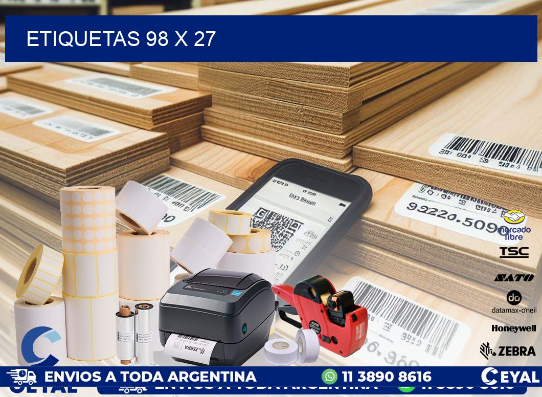 ETIQUETAS 98 x 27