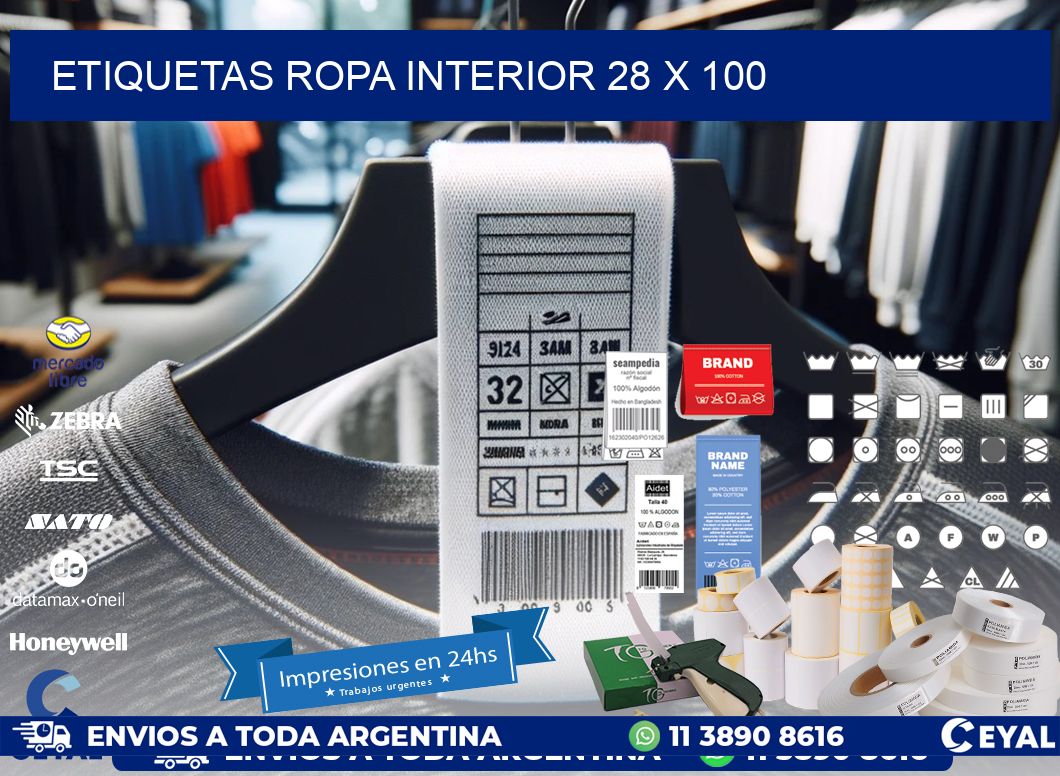 ETIQUETAS ROPA INTERIOR 28 x 100