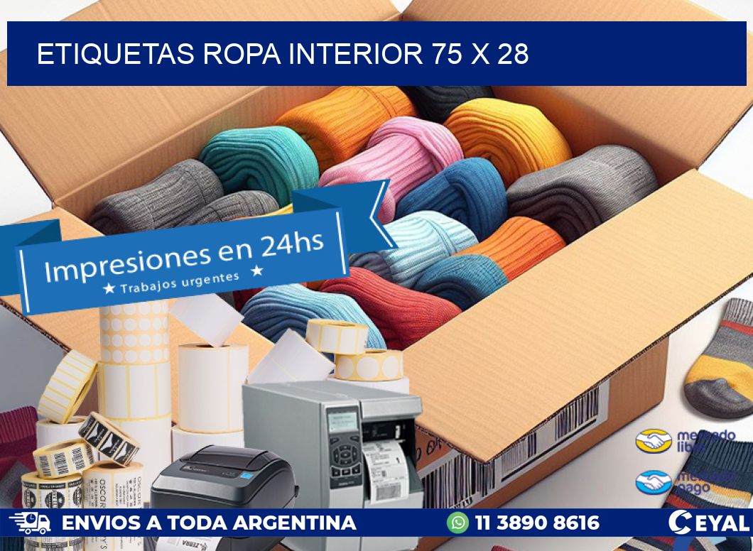 ETIQUETAS ROPA INTERIOR 75 x 28