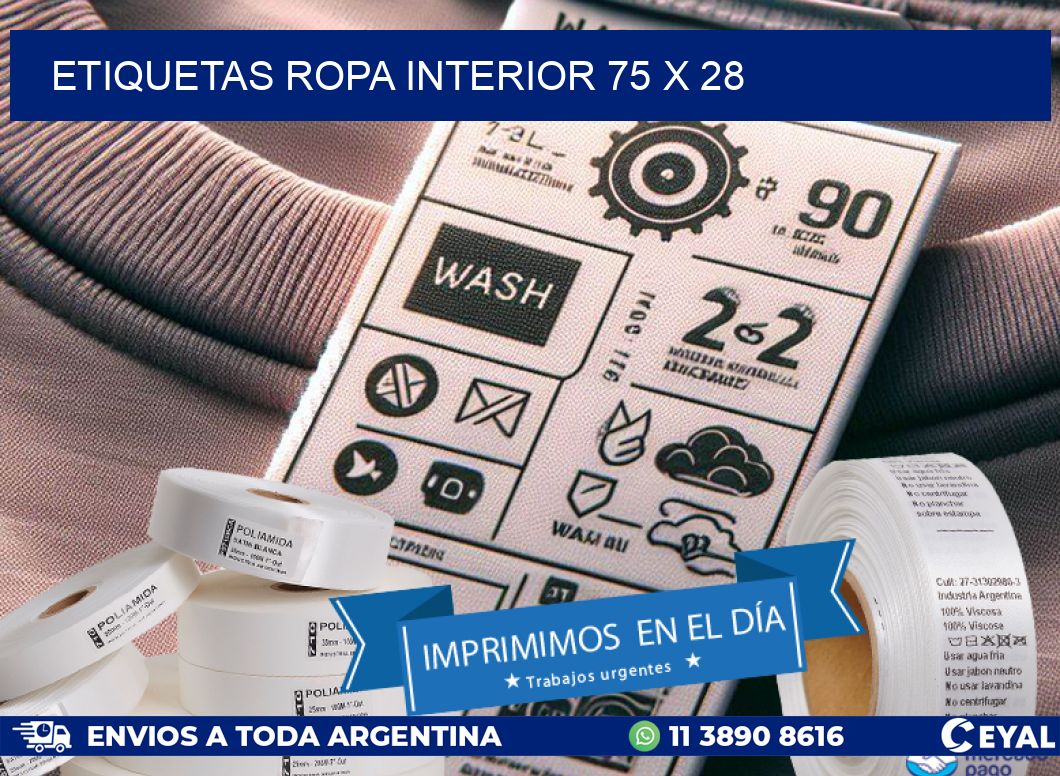 ETIQUETAS ROPA INTERIOR 75 x 28