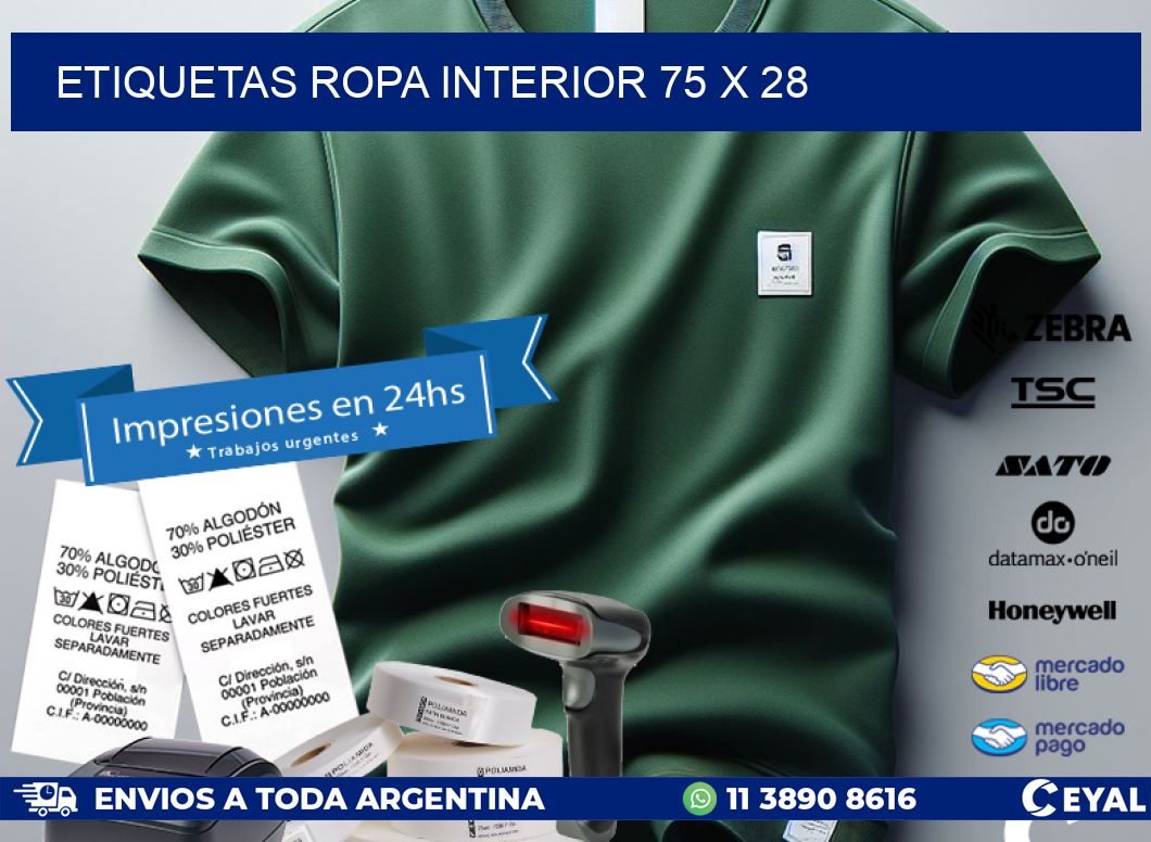 ETIQUETAS ROPA INTERIOR 75 x 28