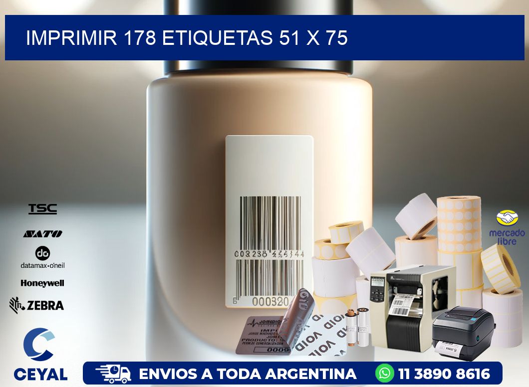 IMPRIMIR 178 ETIQUETAS 51 x 75