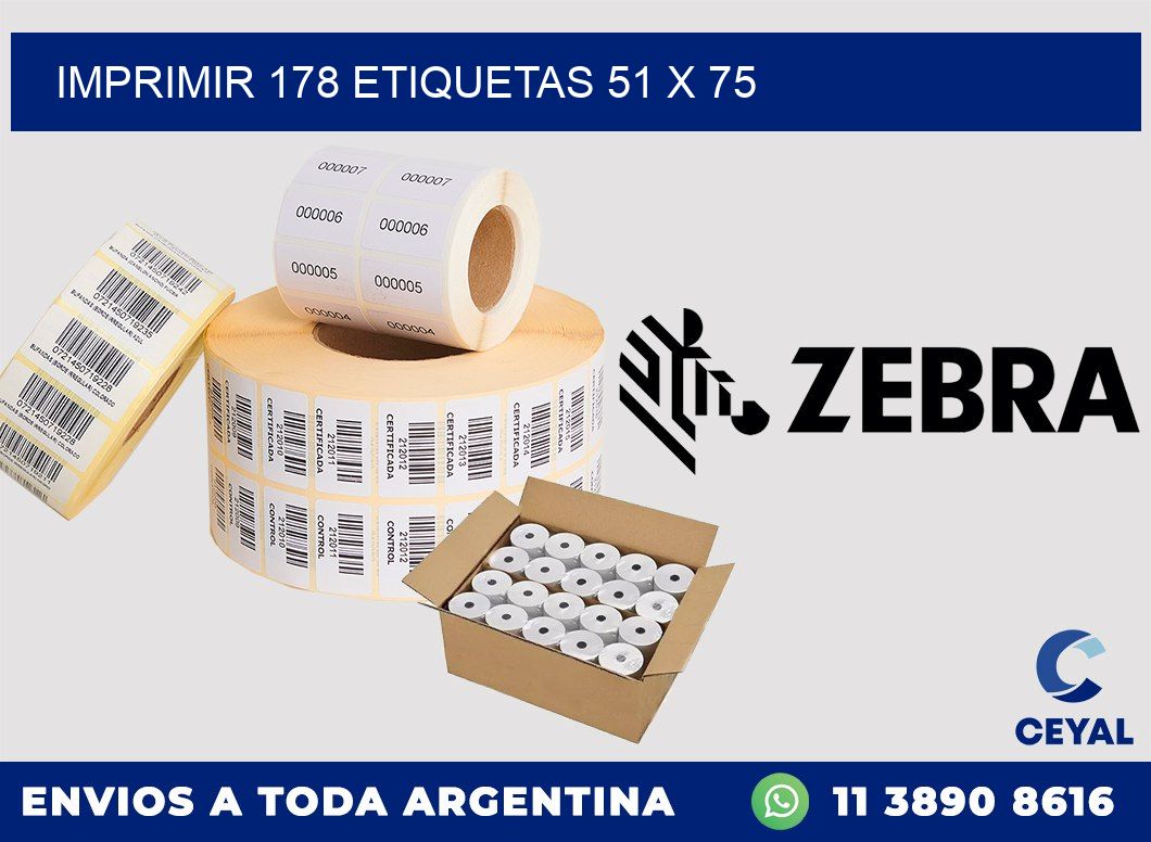 IMPRIMIR 178 ETIQUETAS 51 x 75