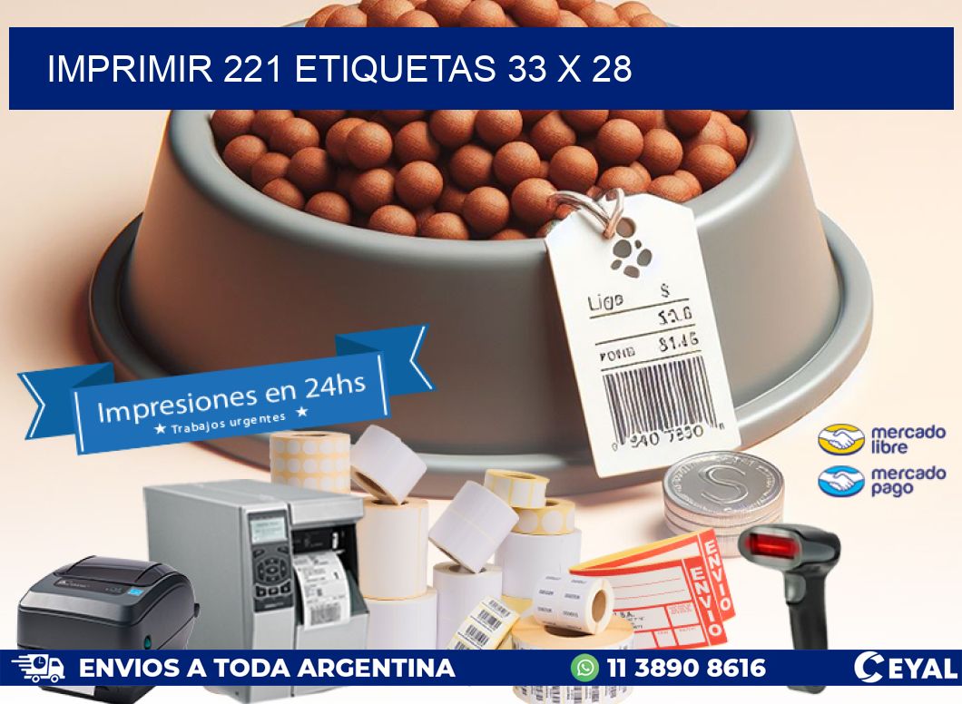 IMPRIMIR 221 ETIQUETAS 33 x 28