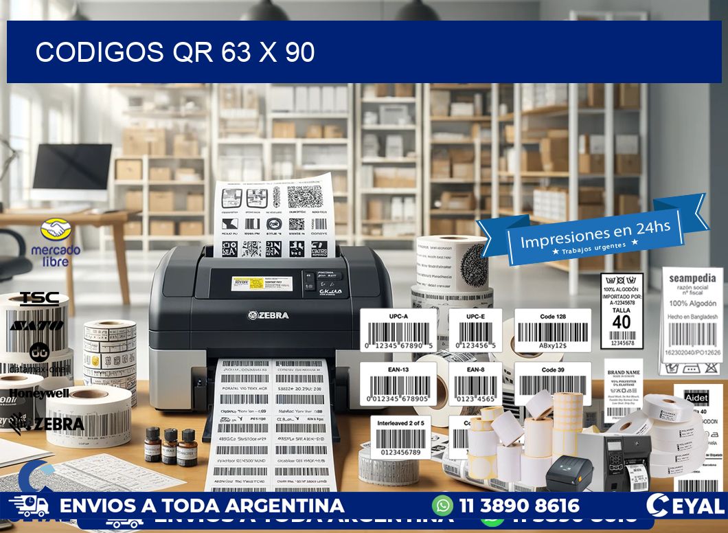 CODIGOS QR 63 x 90