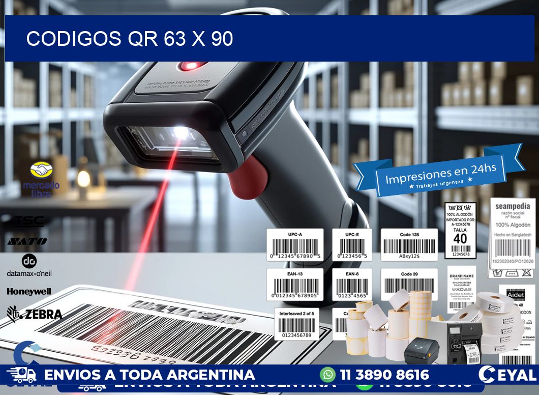 CODIGOS QR 63 x 90